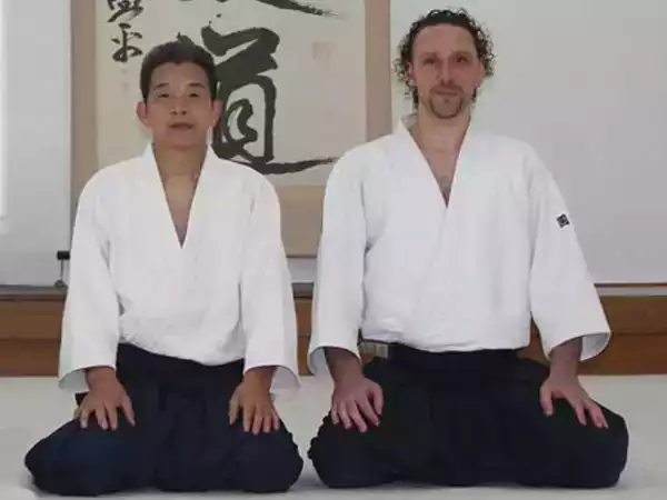 Ennio con il Maestro Yasuno Masatoshi Shihan